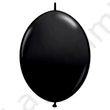 Kép 1/2 - 12 inch-es, 30cm Fekete Quick Link Lufi, 6 db/csomag