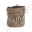 Kép 1/2 - Kávés zsák mintázatú gyertya 12x15x12cm, Kawa
