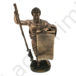 Kép 2/2 - Hippocrates, bronz hatású polyresin szobor, 15,5x34,5x10cm