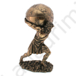 Kép 1/2 - Atlasz isten, bronz hatású polyresin szobor, 18,5x30,5x13,5cm