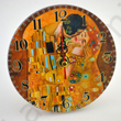 Kép 1/2 - Asztali/fali óra, Klimt, Kiss, 12cm