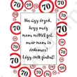 Kép 2/2 - Üveg címke, 70, születésnap