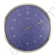 Kép 1/2 - Fali fém óra, Dome Shaped Glass, kék, 60 Minutes, 33cm