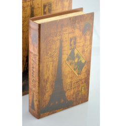 Műbőr könyvdoboz, 22x33 cm - Paris