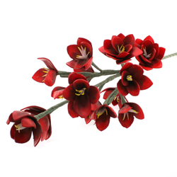 Habvirág, magnólia, 100cm,  piros árnyalatos