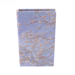 Műbőr könyvdoboz, Van Gogh, 17x26cm - Mandulavirágzás