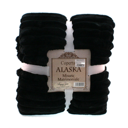 Alaska pléd, fekete, 210x240cm