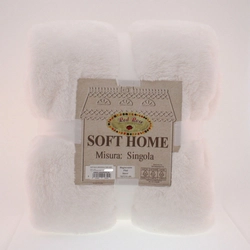 Soft Home 160x210cm, fehér pléd