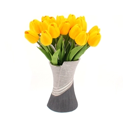 Tulipán szálas, 32cm,  Narancssárga