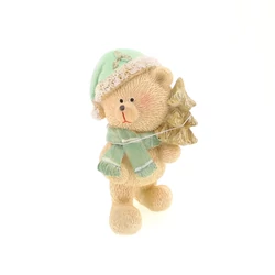 Maci sapkában,karácsonyfával, glitteres, 7x12cm Maci sapkában,karácsonyfával, glitteres, 7x12cm