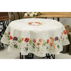 Virágzó kert, kör terítő, 160cm