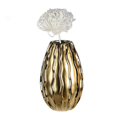 Kerámia váza -Curl-, 15x25x15cm - Casablanca