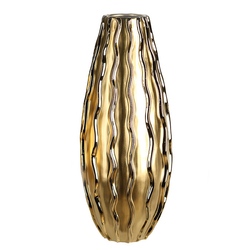 Kerámia váza -Curl-, 17x40x17cm - Casablanca