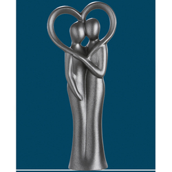 Kerámia szobor -Heart frame-, 12,5x30,5x7cm - Gilde