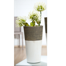 Kerámia váza -Marmoria-, 14x26x14cm - Gilde