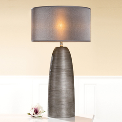 Kerámia lámpa -Incavo- szürke, 38x69cm - Gilde