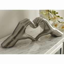 Kerámia szobor -Heart-, 31x11x7cm - Gilde