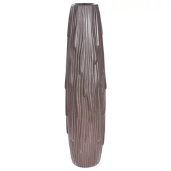 Kerámia padlóváza, Tropfen, szürke, 20x20x76cm
