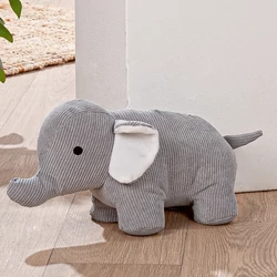 Ajtótámasz, vászon, elefánt, 35x19cm