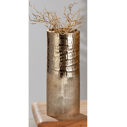 Alumínium váza, Trento, bronz, 10x26x10cm