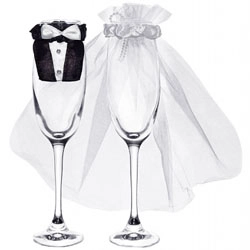 Esküvői pohár ruha