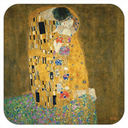 Parafa poháralátét 9,5x9,5cm, 2db, Klimt: The Kiss