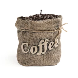 Kávés zsák mintázatú gyertya 12x15x12cm, Kawa Kávés zsák mintázatú gyertya 12x15x12cm, Kawa