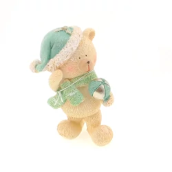 Maci sapkában, labdával glitteres, 8x11cm