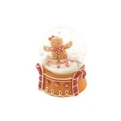 Hógömb, mézeskalács figura, 7x9cm