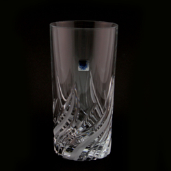 Fire modern kristály vizes vagy sörös pohár, 330ml 6 db-os szett, Magyar termék