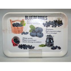 Műanyag tálca, 39,5x29m - Blueberries
