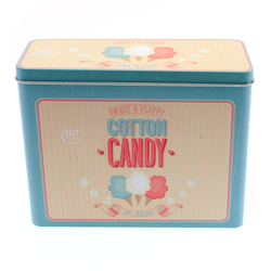 Fém tároló doboz, szögletes Cotton Candy