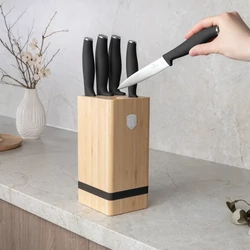 5 részes késkészlet bambusz állvánnyal