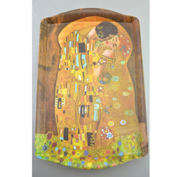 Műanyag tálca, 35x22,5cm - Gustav Klimt, Kiss