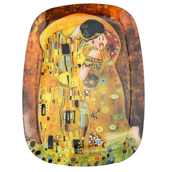 Gustav Klimt üveg tálca, 35x25cm