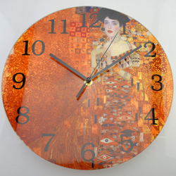 Gustav Klimt üveg óra, Adele, 30cm