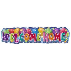Party banner, Welcome Home, 90x22cm