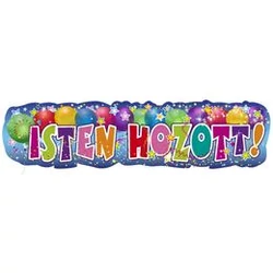 Party banner, Isten Hozott, 90x22cm