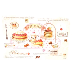 Műanyag tányéralátét, 45x30cm, Patisserie