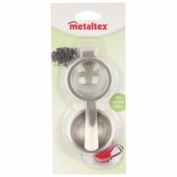 Inox teaszűrő tartóval - Metaltex