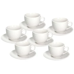 Cappuccinos, teás csésze aljjal, 6 személyes, 270ml