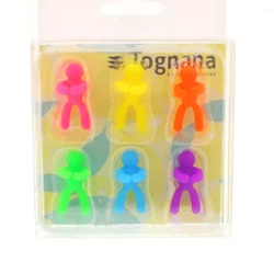 Pohárjelölő, borospohár szárára, 6db Pohárjelölő, borospohár szárára, 6db