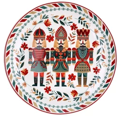 Karácsonyi süteményes, panettone tál, Diótörő, 30cm