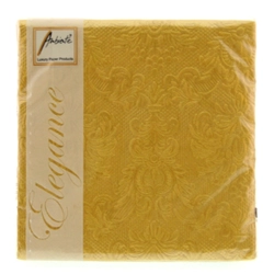 Ambiente papírszalvéta, 15 db,  Elegance Gold, 25x25cm