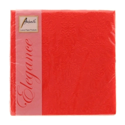 Ambiente papírszalvéta, 15 db, Elegance Red, 33x33cm