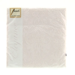 Ambiente papírszalvéta, 15 db, Elegance White, 25x25cm