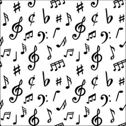 Ambiente papírszalvéta 20db, 33x33cm, Music notes