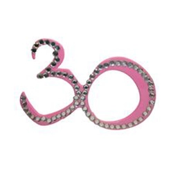 Rózsaszín 30-as szülinapi party szemüveg
