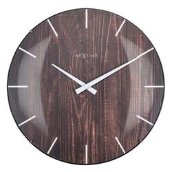 Falióra, Edge Wood Dome, barna, 35cm