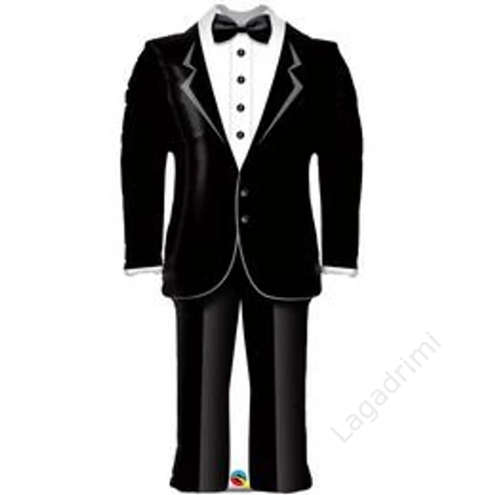 39 inch-es, 99cm Groom's Wedding - Vőlegény Szmoking Esküvői Fólia Lufi